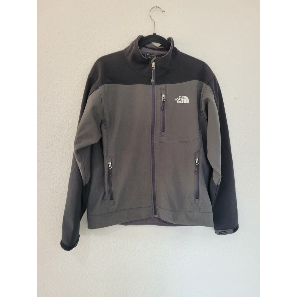 The North Face Apex Bionic Black Gray‎ Jacket Mens Size Med Soft Shell #7